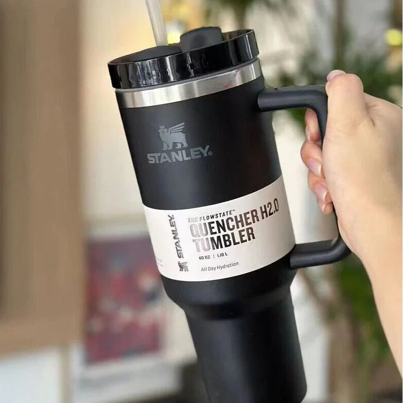 Black Stanleyy Tumbler 40oz – Premium Quality