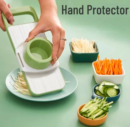 5-in-1 Multifunctional High-Quality Vegetable & Fruit Slicer with Five Changeable Blades