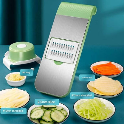 5-in-1 Multifunctional High-Quality Vegetable & Fruit Slicer with Five Changeable Blades