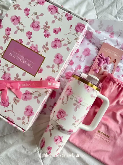 Stanley x LoveShackFancy - Rosa Bloom- GIFT Packaging - Premium Quality