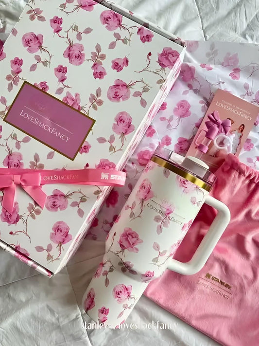 Stanley x LoveShackFancy - Rosa Bloom- GIFT Packaging - Premium Quality