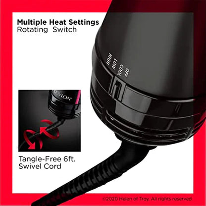 One Step Hair Dryer,Volumizer Hot Air Hair Dryer Brush,Salon Negative Electric Blow Dryer Rotating Curler and Ion Hair Straightener Brush for Fast Drying, Straightening ,Curlin